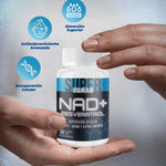 NAD + Resveratrol - Cápsulas de Reparación Celular Antienvejecimiento y Energía Extra (30 Cápsulas) - SuperHuman™