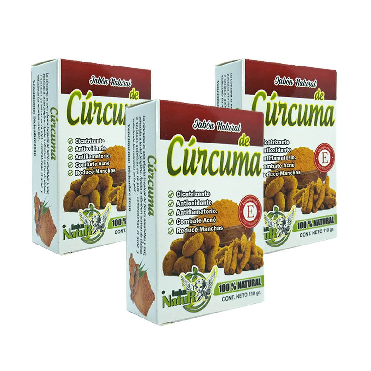 JABÓN DE CÚRCUMA 100% NATURAL
