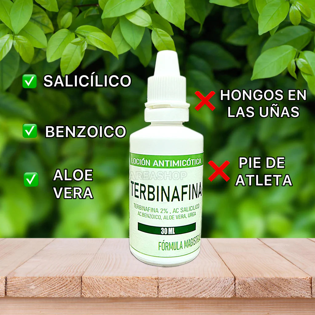 GOTAS DE TERBINAFINA PARA ELIMINAR LOS HONGOS